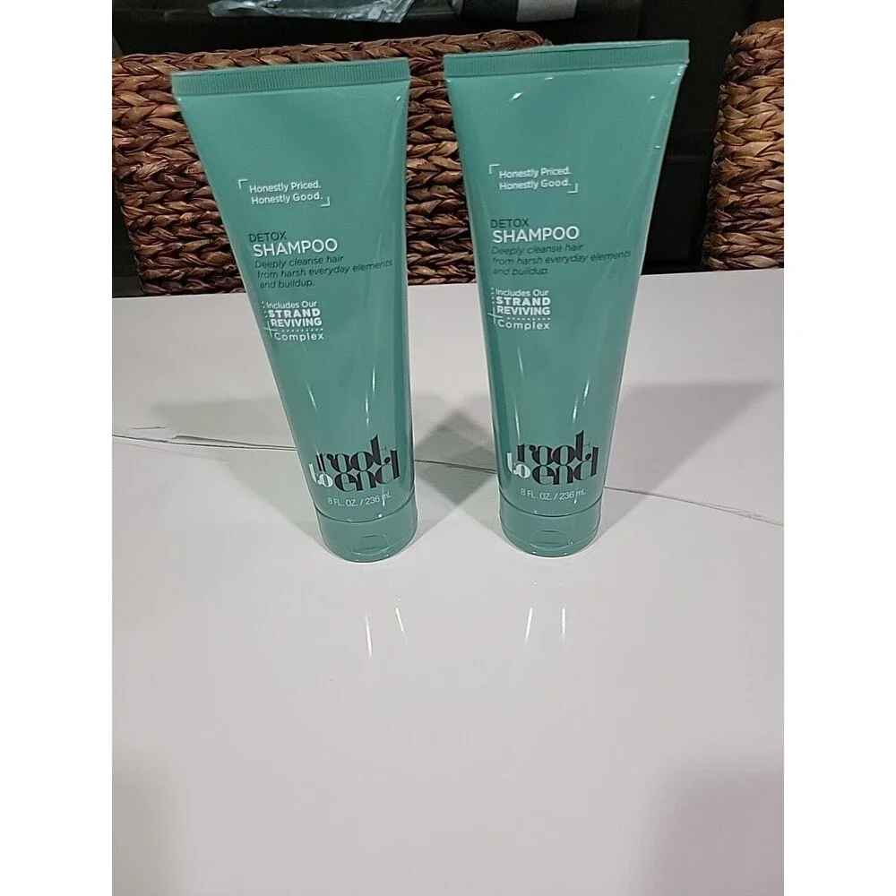 2 Pack Root to End Detox Shampoo 8 fl oz Strand Reviving Complex Deep Cleanse